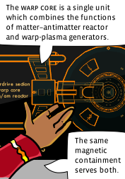 Singh gestures to the schematic of the USS Prospero on the large screen behind him.
